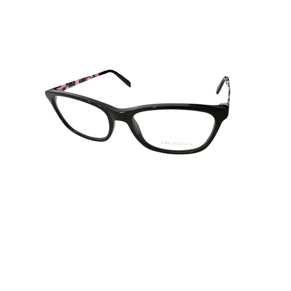 NEW Emilio Pucci EP5068 shiny black Rectangle Eyeglasses - Picture 7 of 7